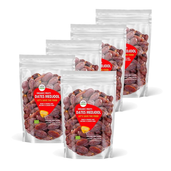 Medjool-taatelit LUOMU 1kg 5 kpl pakkauksia ryhmässä Raaka-aineet / Hedelmät & Marjat / Taatelit @ Rawfoodshop Scandinavia AB (SFRFRU500355E-1000SET)