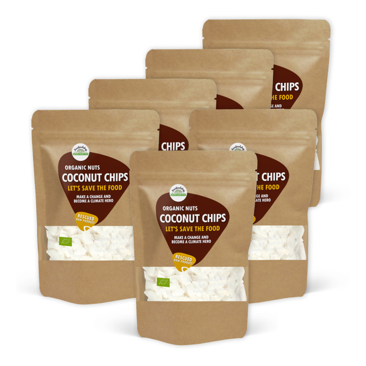Kookoslastut LUOMU 500g x 6 pakettia ryhmässä Raaka-aineet / Pähkinät / Kookos @ Rawfoodshop Scandinavia AB (SFRNOT200411E500SET)