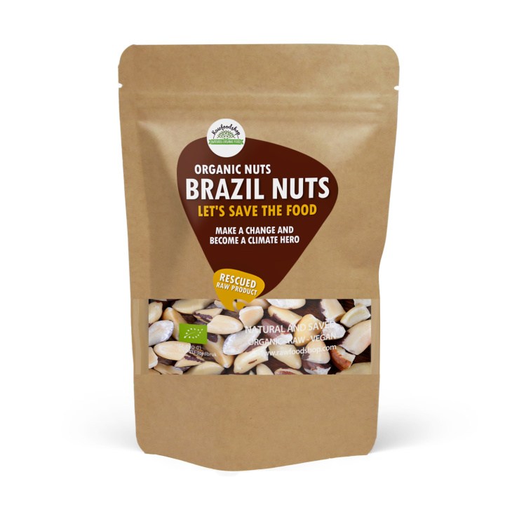 Parapähkinät Puolitetut Premium RAW LUOMU 500g ryhmässä Raaka-aineet / Pähkinät / Brasilialaiset pähkinät @ Rawfoodshop Scandinavia AB (SFRNOT500454E)