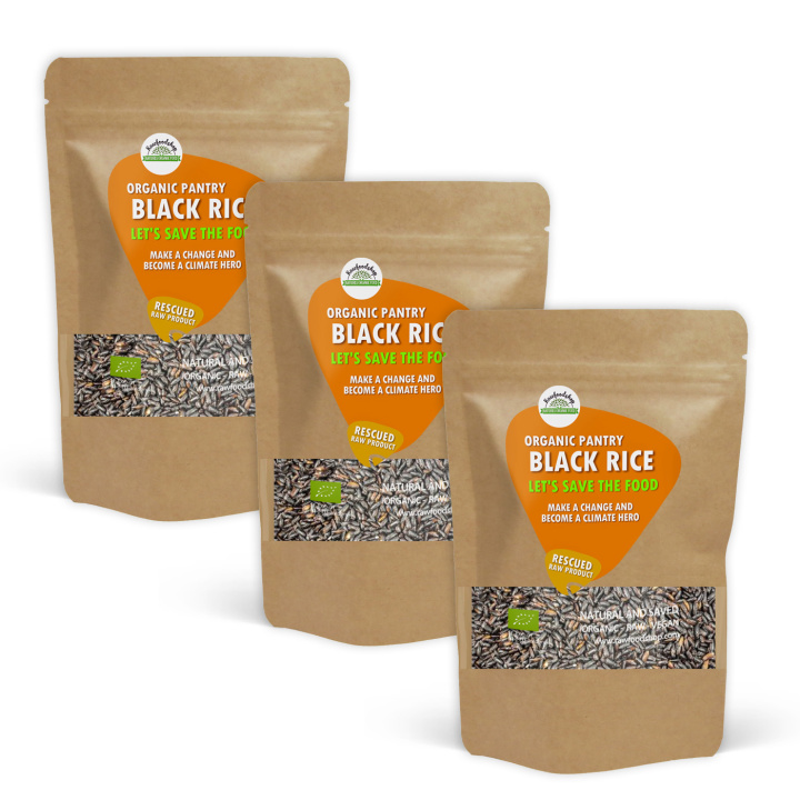 Musta Riisi LUOMU 1kg x 3 pakettia ryhmässä Raaka-aineet / Ruokakomero / Riisi & Ohra @ Rawfoodshop Scandinavia AB (SFSVR501-SET3)