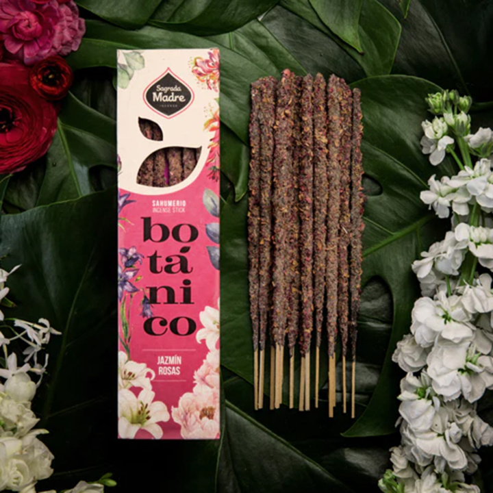 Suitsuke Botanico Jasmiini & Ruusut 6 kpl ryhmässä Koti & Sielu / Tunnelma & tuoksu / Suitsuke @ Rawfoodshop Scandinavia AB (SKU-075)