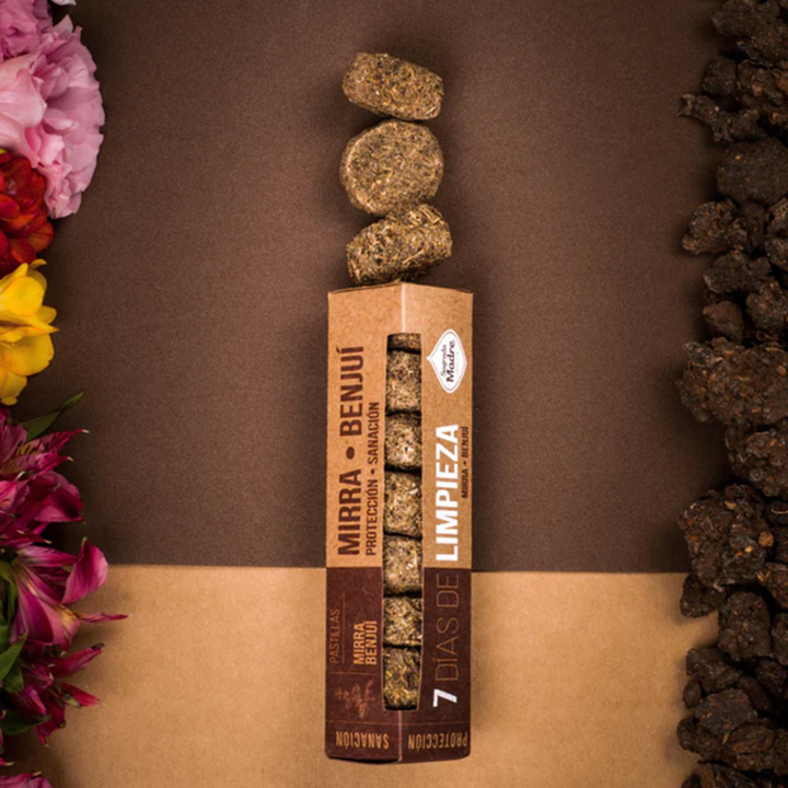 Suitsukepalat Limpieza Mirha & Bentsoe 7kpl ryhmässä Koti & Sielu / Tunnelma & tuoksu / Suitsuke @ Rawfoodshop Scandinavia AB (SKU-251)