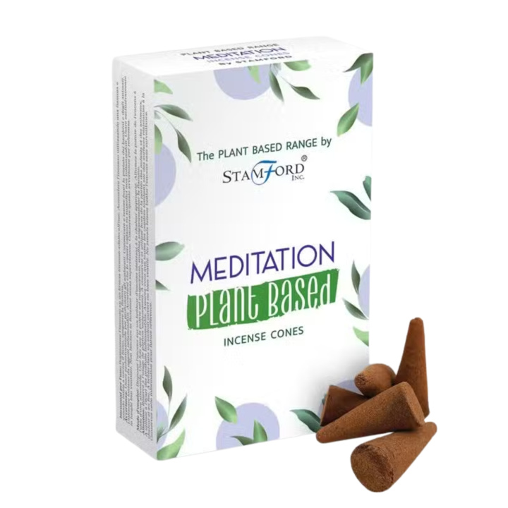 Suitsukekartiot Meditation 12st ryhmässä Koti & Sielu / Tunnelma & tuoksu / Suitsuke @ Rawfoodshop Scandinavia AB (SPBIC-15)