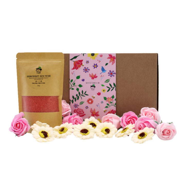 Lahjapakkaus Spa – Ylang Ylang & Sitruuna ryhmässä Iho & Vartalo / Kylpy & Spa / Kylpysuola @ Rawfoodshop Scandinavia AB (SSSET-03)