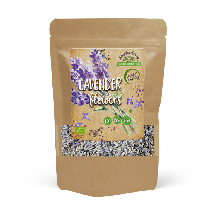 Laventelikukat LUOMU 50g ryhmässä Raaka-aineet / Leipominen / Syötävät kukat @ Rawfoodshop Scandinavia AB (TE0019)
