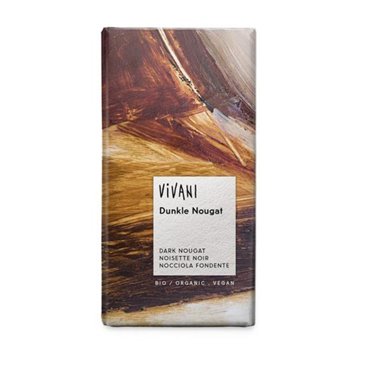Vivani Tumma Nougat LUOMU 100g ryhmässä Raaka-aineet / Karkkia & Suklaata / Suklaapatukat @ Rawfoodshop Scandinavia AB (VIV9875694301)