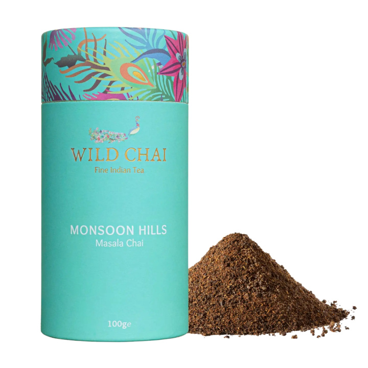 Monsoon Hills Intialainen Masala Chai 100g ryhmässä Raaka-aineet / Juomat / Teet @ Rawfoodshop Scandinavia AB (WILDCHAI-MH)