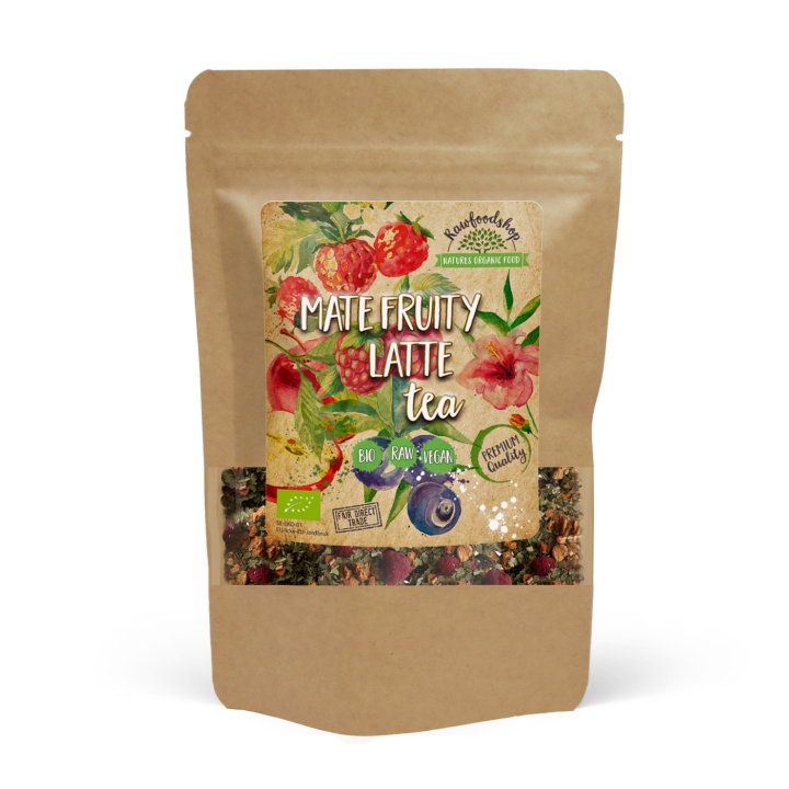 Hedelmäinen Latte Maté Tee LUOMU 70g ryhmässä Raaka-aineet / Juomat / Teet @ Rawfoodshop Scandinavia AB (YM101670)