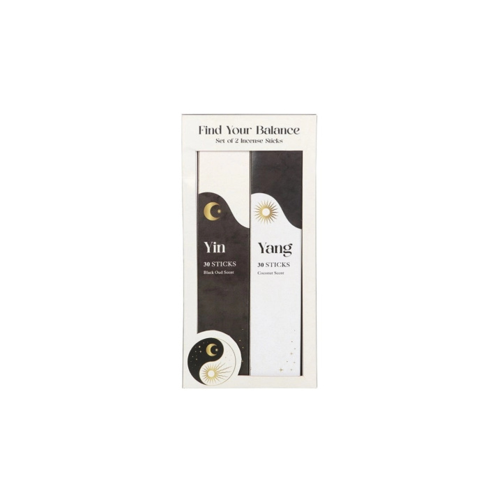 Suitsuketikut Lahjasetti Yin Yang Musta Oud & Kookosöljy ryhmässä Koti & Sielu / Tunnelma & tuoksu / Suitsuke @ Rawfoodshop Scandinavia AB (YY-04925)
