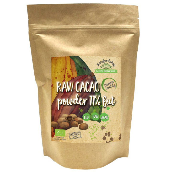 Raakakaakaojauhe 11% LUOMU 100g ryhmässä Raaka-aineet / Leipominen / Kaakaotuotteet @ Rawfoodshop Scandinavia AB (ZFN0264-1)